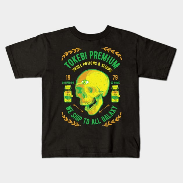 Tokebi Premiun Potions & Elixirs Skull Kids T-Shirt by TOKEBI